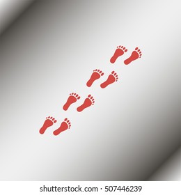 Human feet icon.