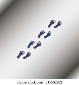 Human feet icon.