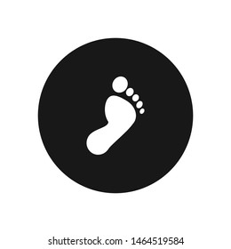 Human feet vector icon, simple human feet sign.