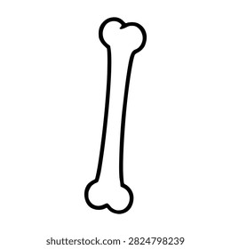 Human Femur Thigh Bone Line Art Icon