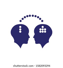 Human Figue icon smart people logo vector graphic