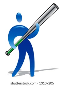 Human figure baseball player