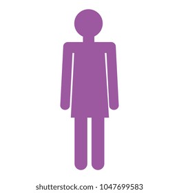 human figure female silhouette icon