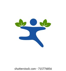 Human Figure Holding Leaf
