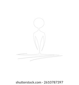 Human figure icon. Simple human figure icon. 