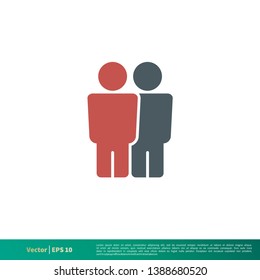 Human Figure Icon Vector Logo Template