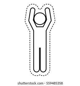 human figure isolated icon vector illustration design