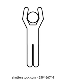 human figure isolated icon vector illustration design