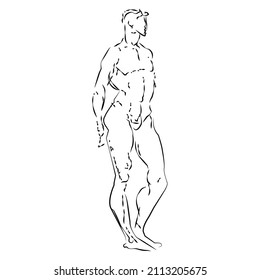 imagen vectorial de línea de figuras humanas