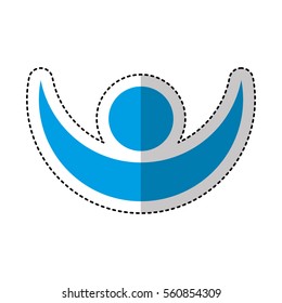 human figure silhouette icon vector illustration design