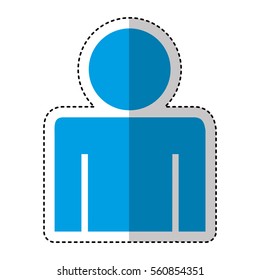 human figure silhouette icon vector illustration design