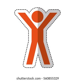 human figure silhouette icon vector illustration design