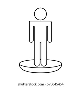 human figure silhouette icon vector illustration design