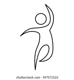 human figure silhouette icon vector illustration design