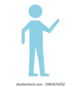human figure walking silhouette icon