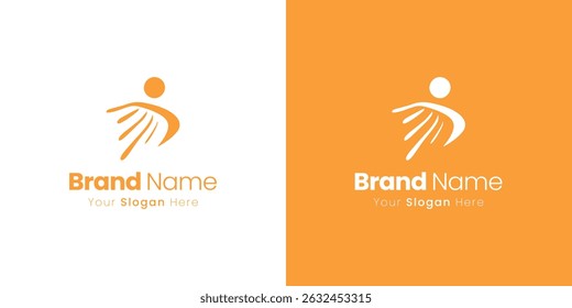 A Human Figure with Wing Design for Elegant Brand Identity Concepts and Inspiration