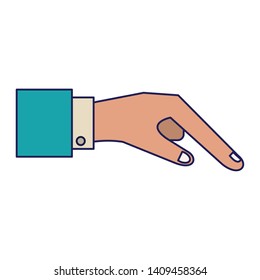 human finger cartoon vector illustration graphic design