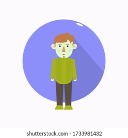 Carácter plano humano para ti. Vector