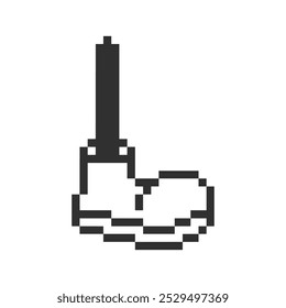 arte de pixels de elemento pé humano