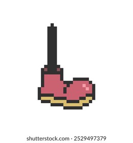 Pixelart des menschlichen Fußelements