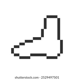 arte de pixels de elemento pé humano