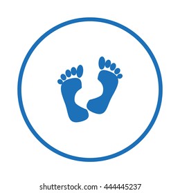 human foot, footprint, icon