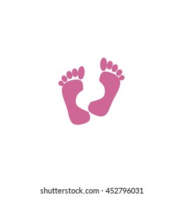 human foot, footprint, icon