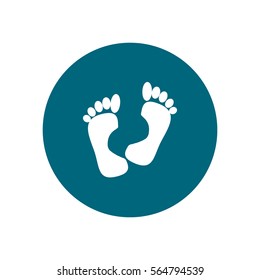 human foot, footprint, icon