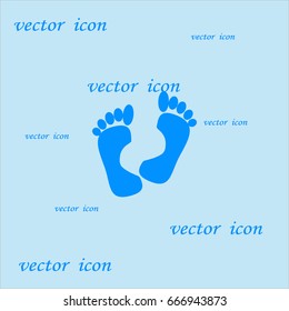 human foot, footprint, icon