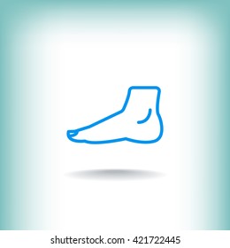 Human foot icon