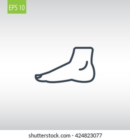 Human foot icon