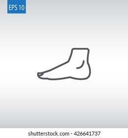 Human foot icon