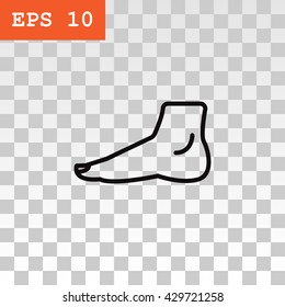 Human foot icon