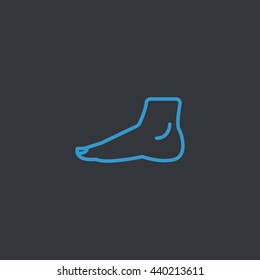 Human foot icon