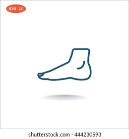 Human foot icon