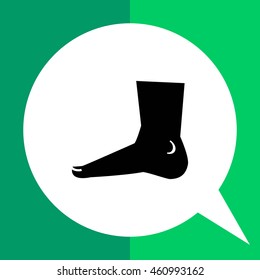 Human foot icon