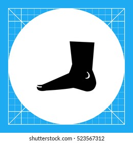 Human foot icon