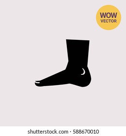 Human foot icon