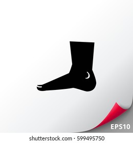 Human foot icon