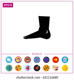 Human foot icon