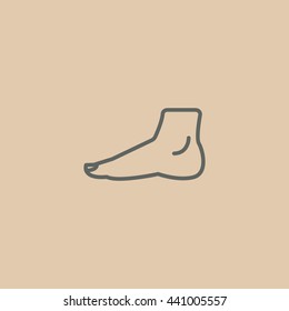 human foot icon eps vector illustration jpg picture flat design