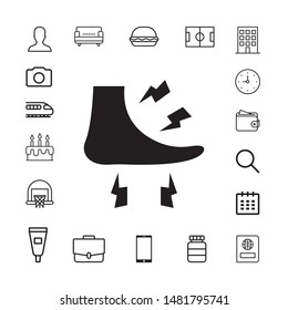 Human foot icon illustration isolated vector sign symbol