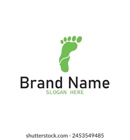 human foot icon vector illustration template design
