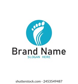 human foot icon vector illustration template design