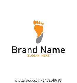 human foot icon vector illustration template design