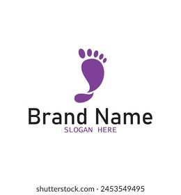 human foot icon vector illustration template design
