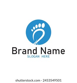 human foot icon vector illustration template design