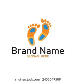 human foot icon vector illustration template design