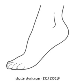 195 Black and white lateral foot Images, Stock Photos & Vectors ...