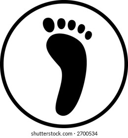 human foot print